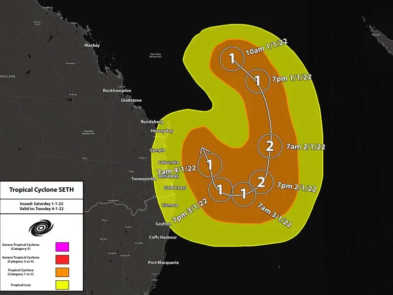 Cyclone Track & Intensity Maps